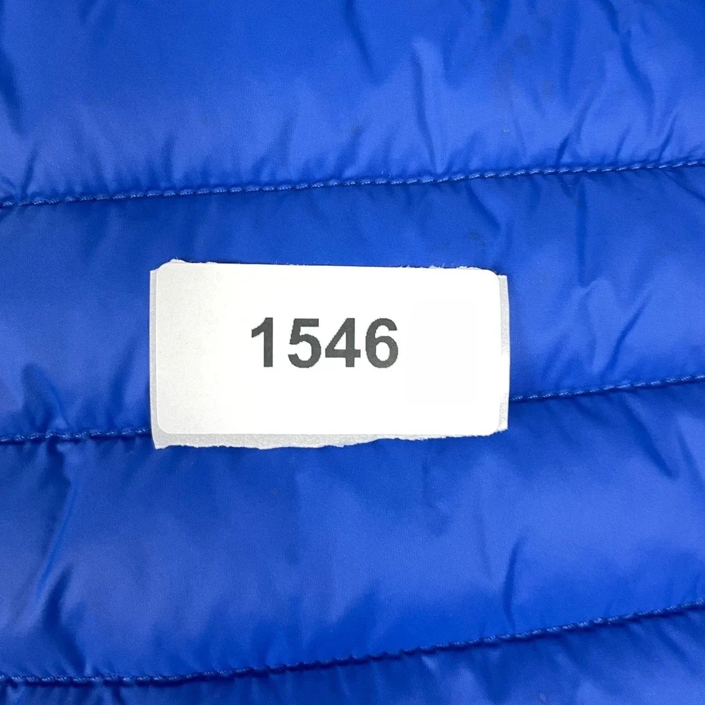 Duluth Trading Co. Puffer Jacket Mens Large Blue Quilted Lightweight Full Zip